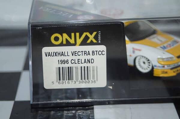 Onyx vauxhall vectra btcc 1996 cleland 1:43 vauxhall issue