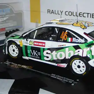 Sunstar ford focus rs wrc07 wales rally gb 2008 #46 v.rossi ref 3939 1:18