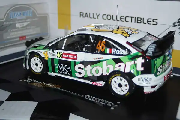 Sunstar ford focus rs wrc07 wales rally gb 2008 #46 v.rossi ref 3939 1:18