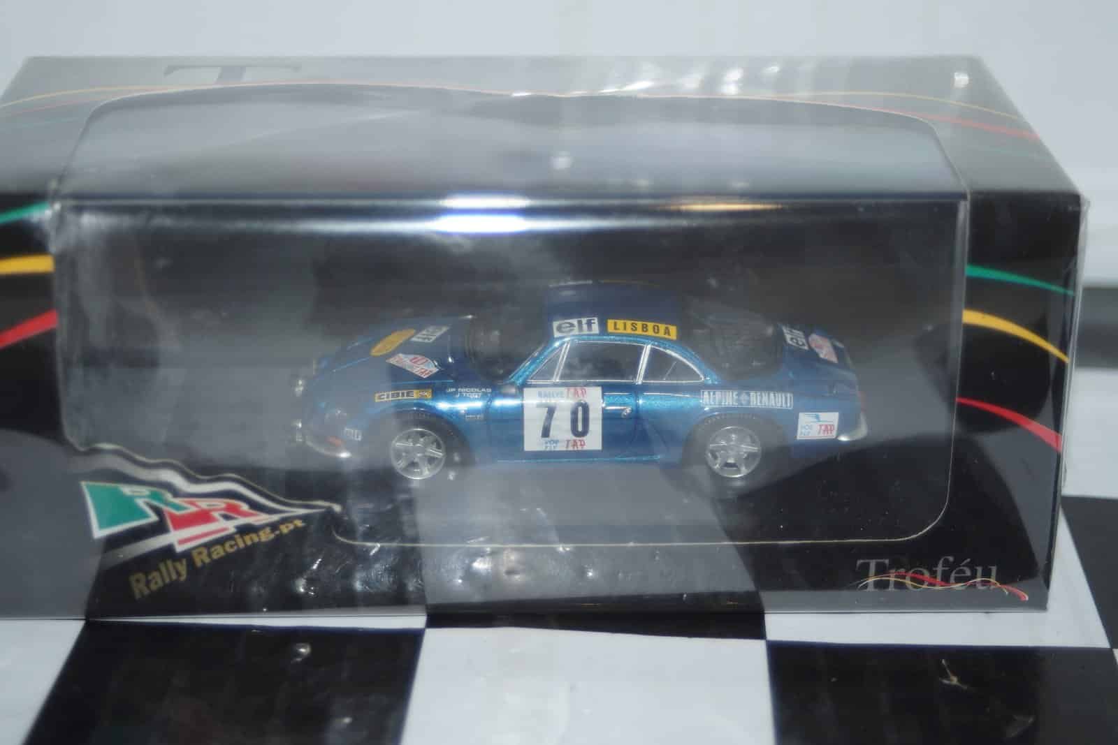 Trofeu alpine renault a110 tap rally, portugal #70 1972 j.p nicolas rr.al 03 1/43rd
