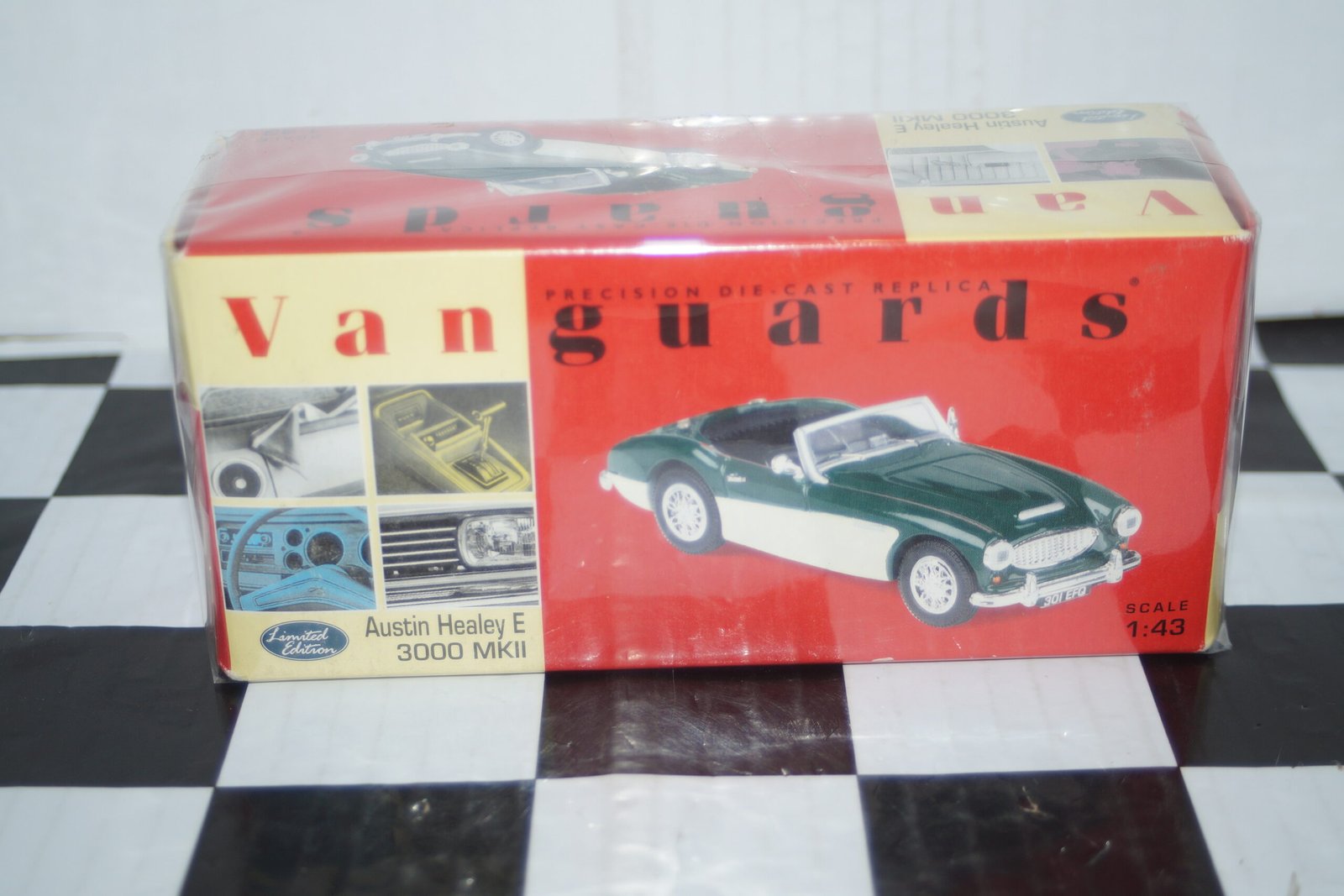 Vanguards austin healey e3000 mk2 green and white va05101 1:43