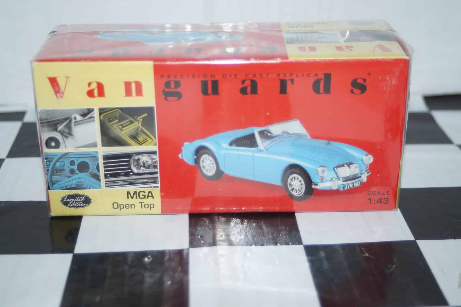 Vanguards mga open top blue va05002 1:43 scale