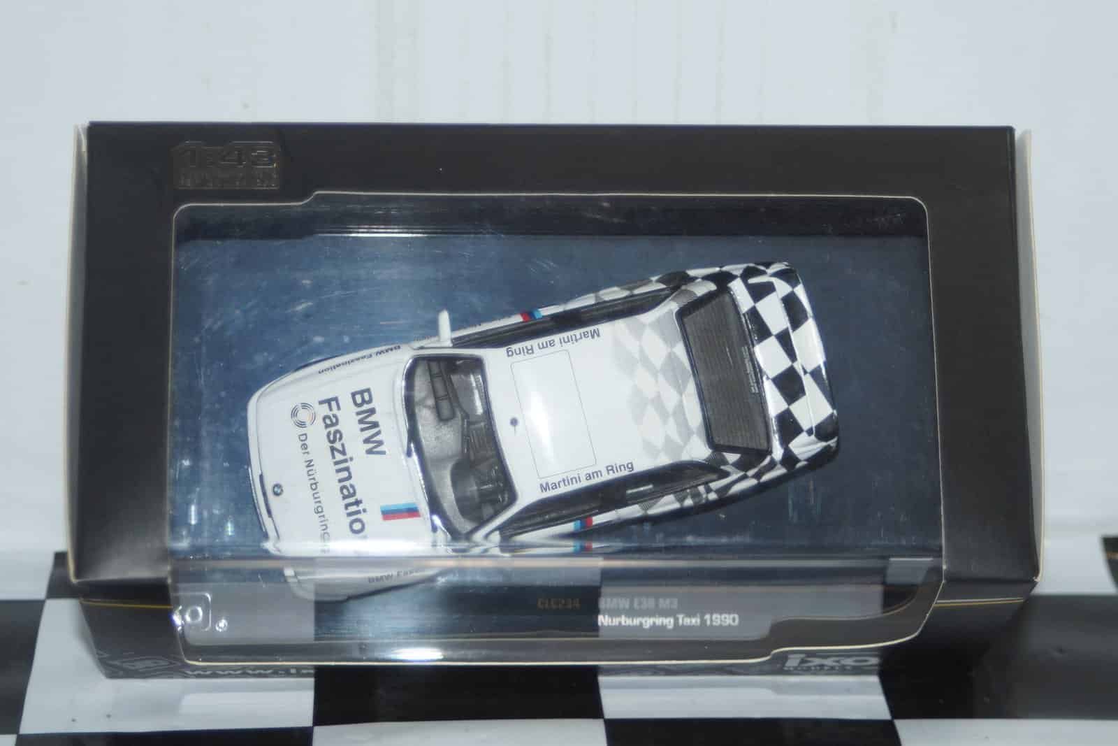 Ixo bmw e30 m3 nurbugring taxi 1990 1:43 diecast clc234