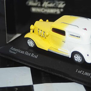Minichamps american hot rod "karcher" in yellow/white 400 142262 1:43