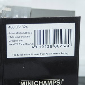 Minichamps aston martin dbrs9 gt3 spa 06 groppi 1:43 400061324