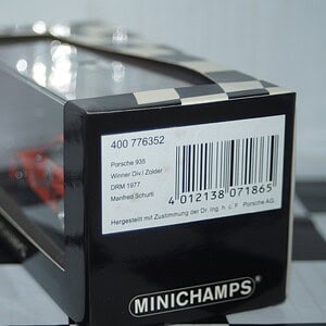 Minichamps porsche 935 drm 1977 m.schurti 400 776352 1:43
