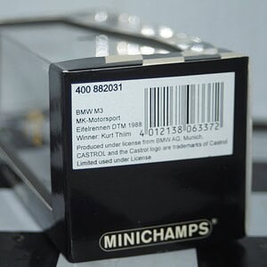 Minichamps bmw m3 gtr "street" london toy fair 2005 1:43 ltd 1of 92