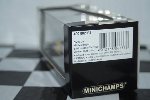 Minichamps bmw m3 gtr "street" london toy fair 2005 1:43 ltd 1of 92