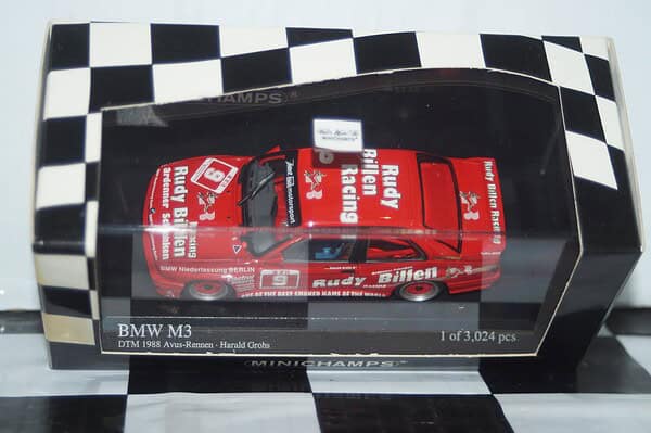 Minichamps bmw 3.5 csl norisring drm 1975 h.stuck 1:43 430 752930