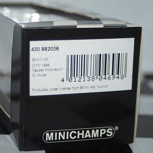 Minichamps bmw m3 dtm 1998 g.muller 1:43 430 882056