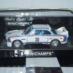 Minichamps bmw 3.5 csl norisring drm 1975 h.stuck 1:43 430 752930