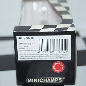 Minichamps bmw 320i etcc double winner j.muller 2003 1:43 400 032442