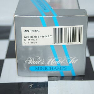 Minichamps alfa romeo 155 v6 ti dtm 1993 francia 1:43 min 930123