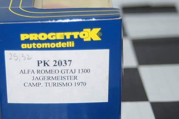 Progetto k alfa romeo gtaj 1300 jagermeister 1970 1:43 pk2037