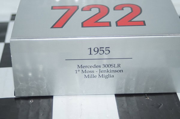 Brumm mercedes 300 slr moss-jenkinson mille miglia 1:43 s20/17