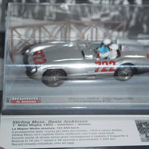 Brumm mercedes 300 slr moss-jenkinson mille miglia 1:43 s20/17