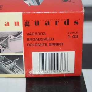 Vanguards dolomite sprint broadspeed va05303 1:43 scale