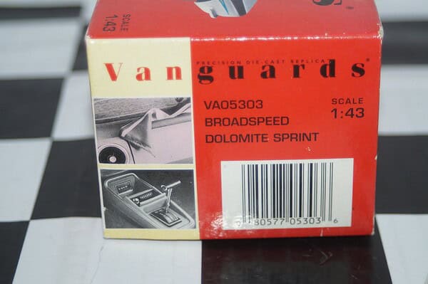 Vanguards dolomite sprint broadspeed va05303 1:43 scale