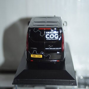 Vanguards ford transit in black "the smallest cog" 1/43 ref  va15105