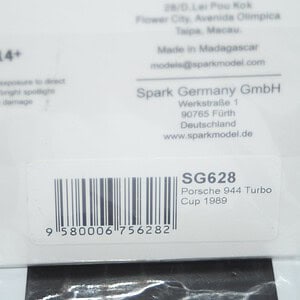 Spark porsche 944 cup 1989 1:43 ref sg627