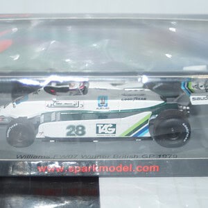 Spark williams fw07 winner british gp 1979 #28 1:43 resin s6990