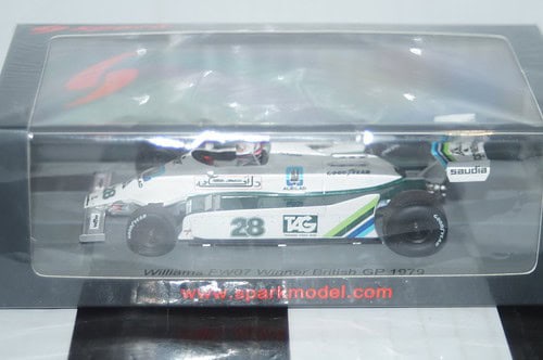 Spark williams fw07 winner british gp 1979 #28 1:43 resin s6990