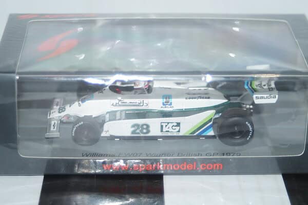 Spark williams fw07 winner british gp 1979 #28 1:43 resin s6990