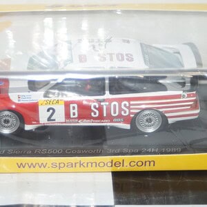 Spark ford sierra rs 500 cosworth 3rd 24h spa 1989 #2 1:43 sb241