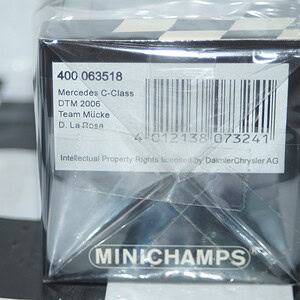 Minichamps mercedes c class dtm 2006 d.la rosa 063518