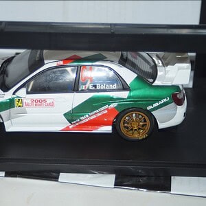 Autoart subaru impreza code 3 driven by boland #64 1:18 diecast