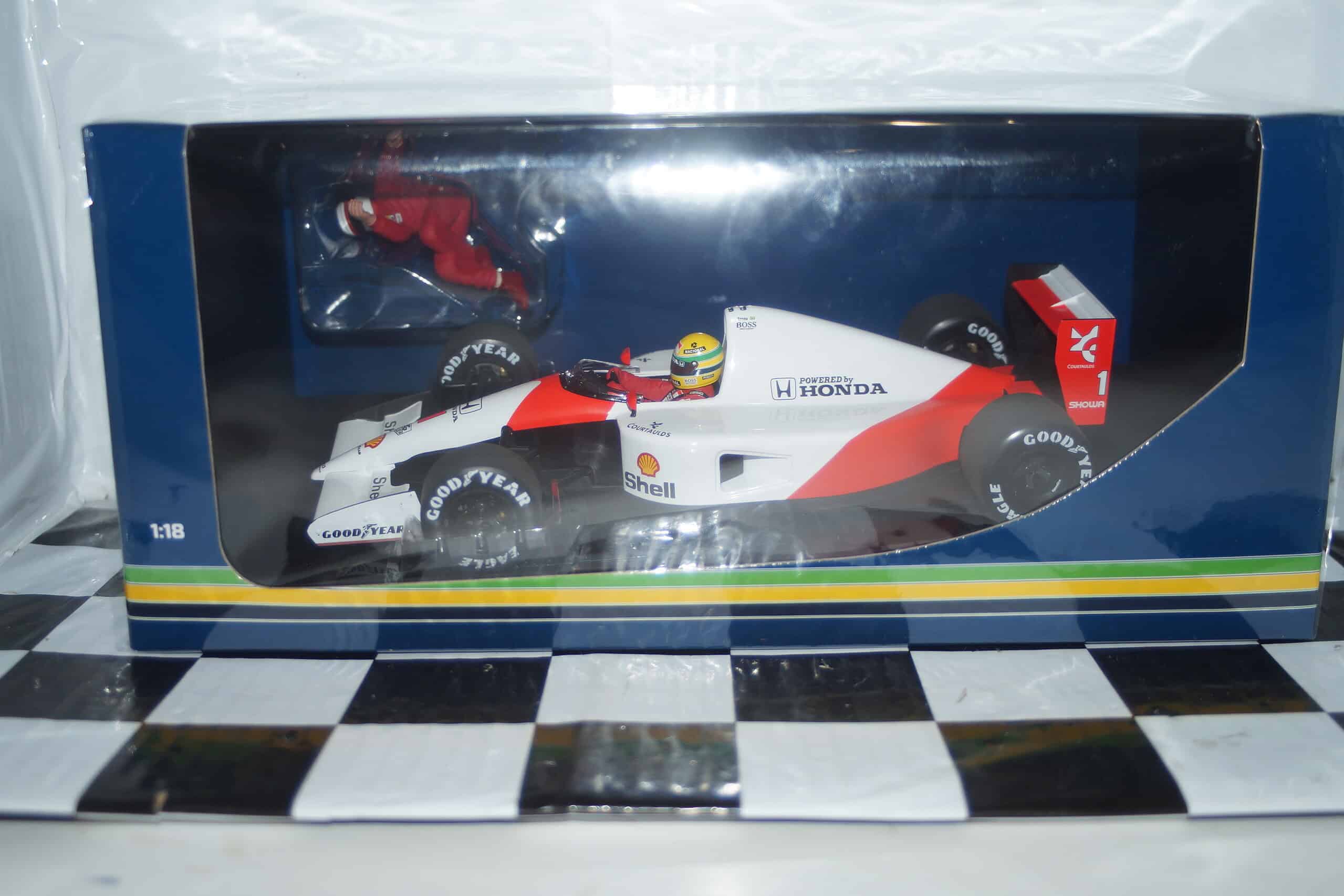 Minichamps McLaren Honda MP4-6 A.Senna Mexico GP 1991 Ref 540 911828 1:18
