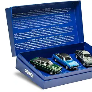 Corgi vanguards ford capri x 3 heritage collection set 1/43 ref vc01303