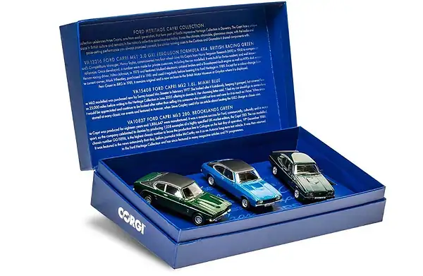 Corgi vanguards ford capri x 3 heritage collection set 1/43 ref vc01303
