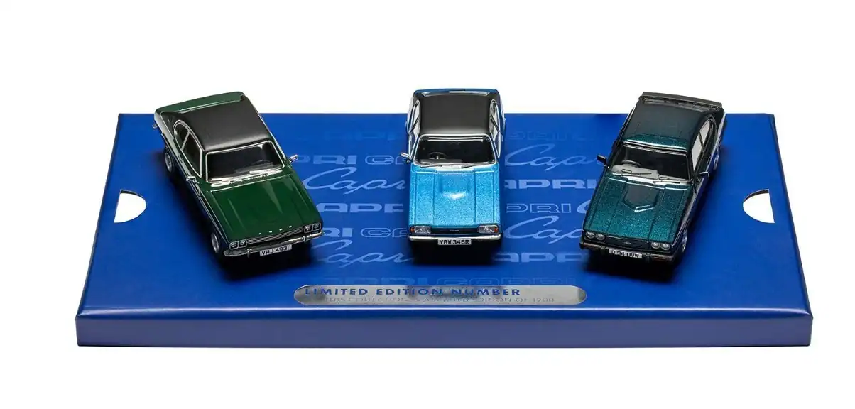 Corgi vanguards ford capri x 3 heritage collection set 1/43 ref vc01303
