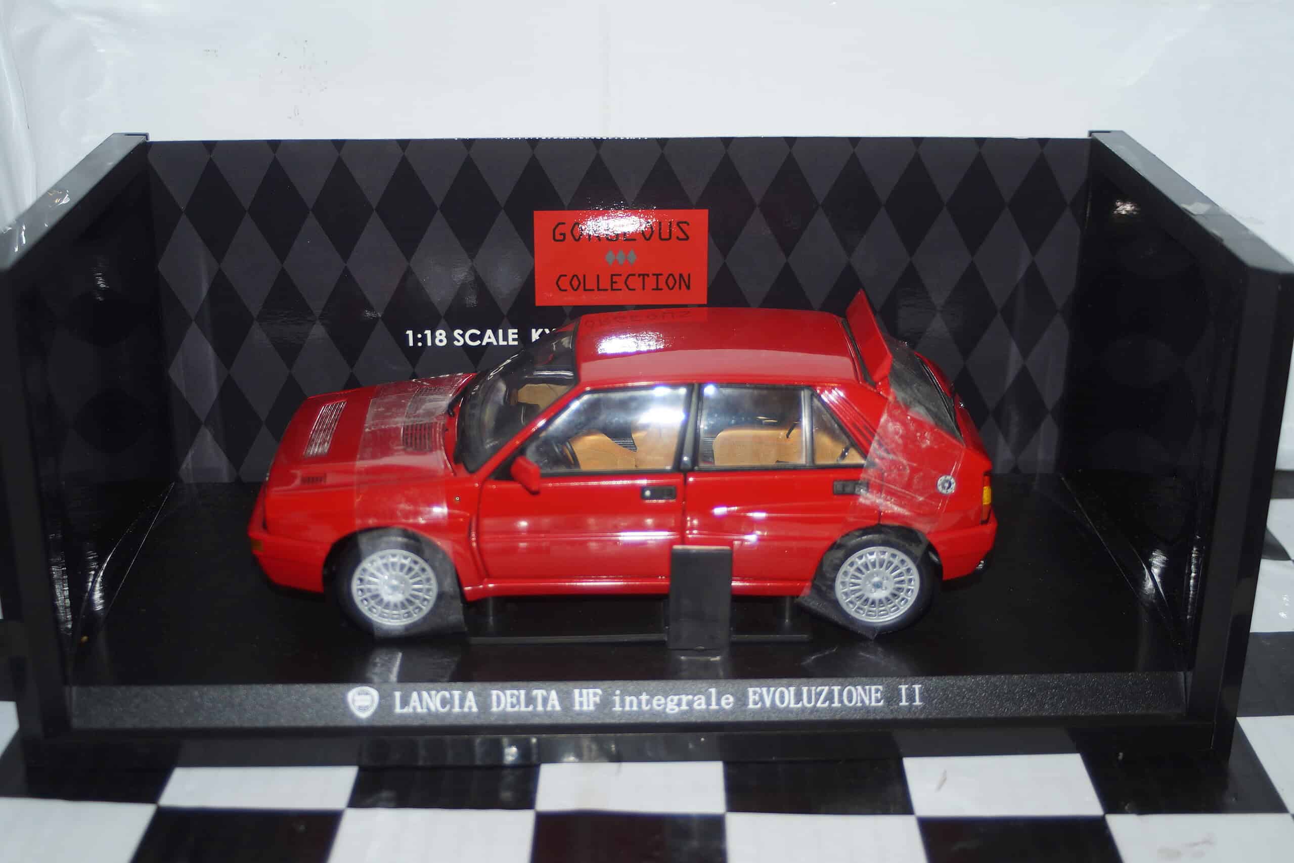ハチハチ。KYOSHO Lancia Delta Integrale Kyosho LANCIA DELTA HF INTEGRALE EVO 2 Red 08341R 1:18