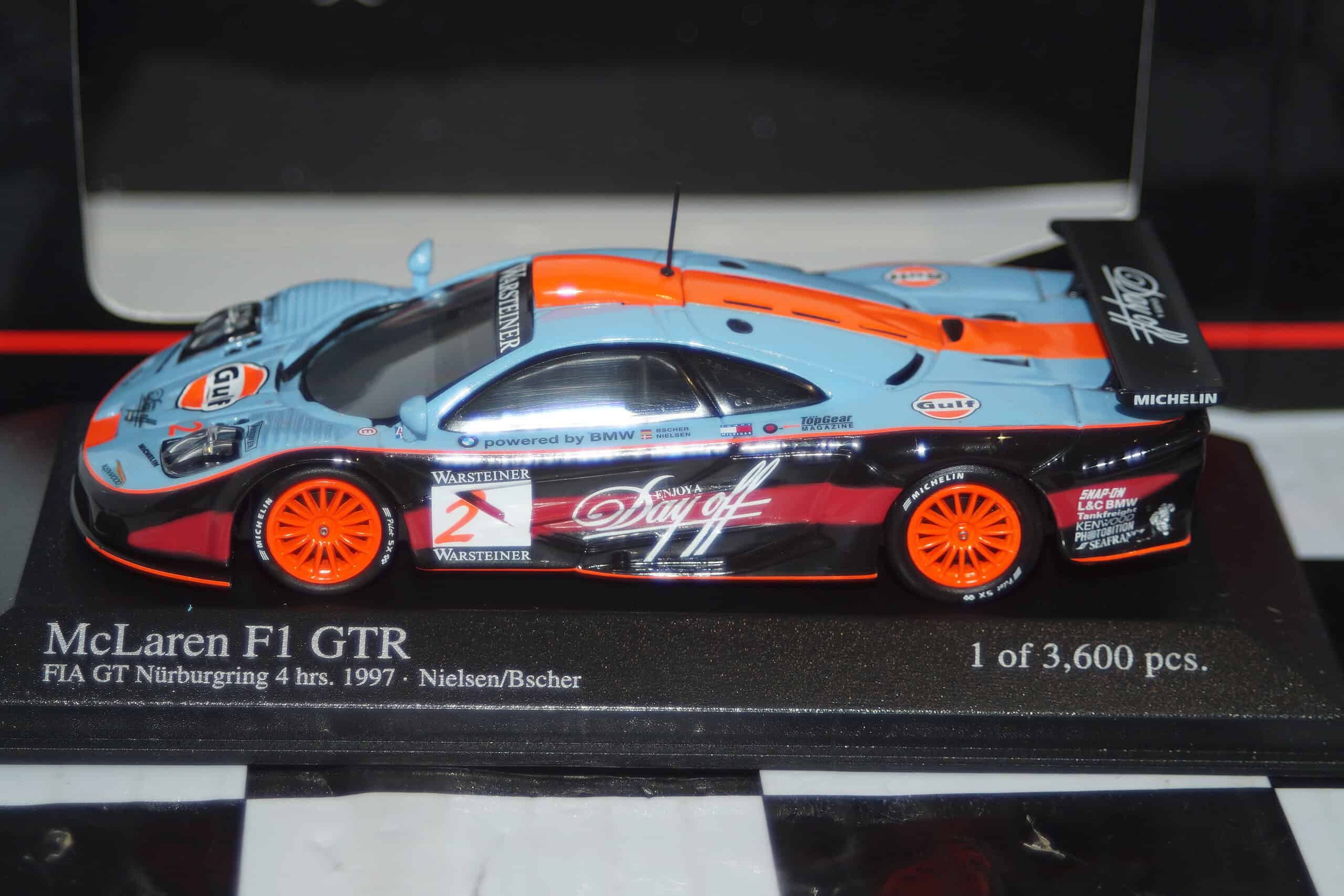 Minichamps mclaren f1 gtr #2 fia gt 1997 1:43 diecast 530 174302 ltd