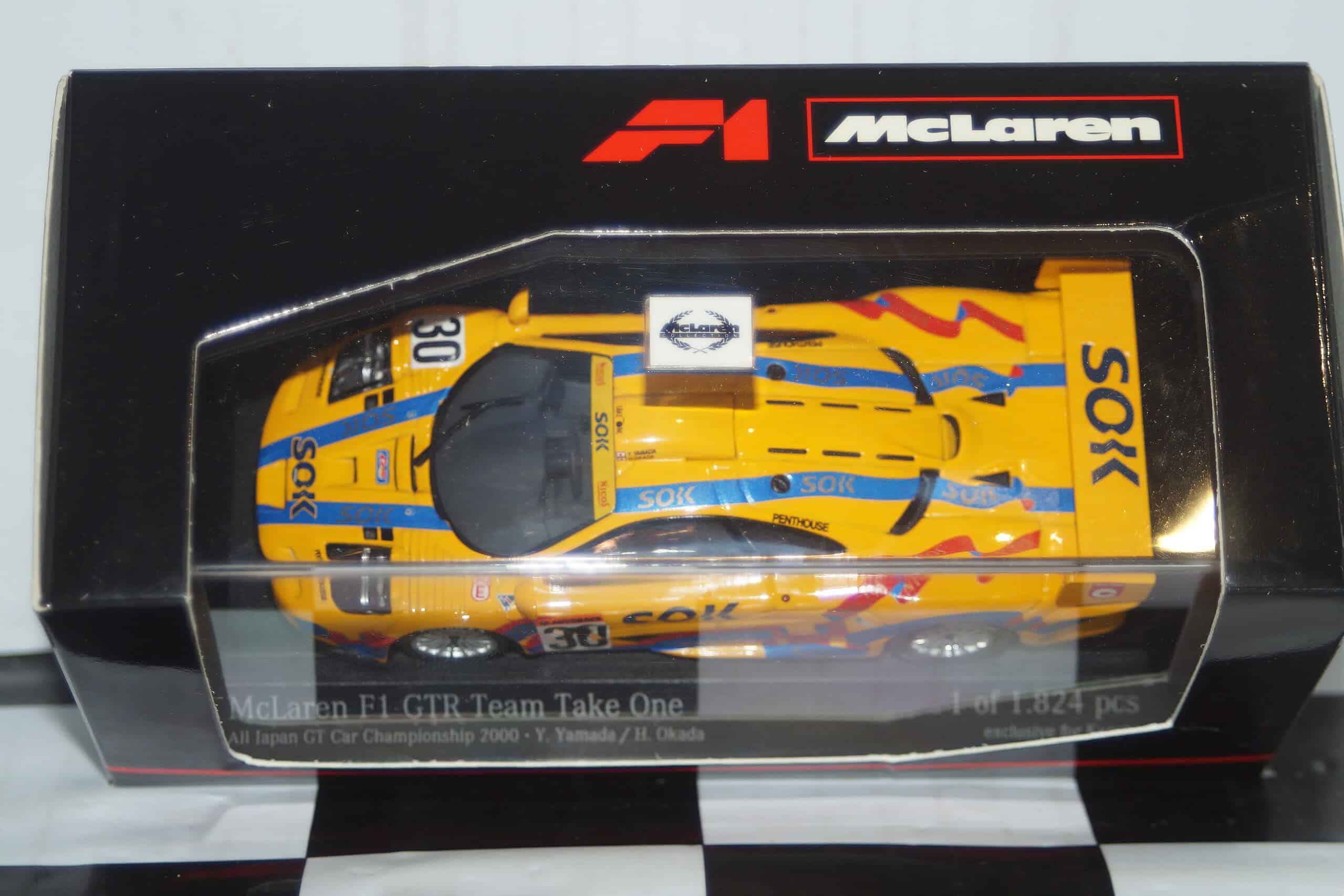 Minichamps mclaren f1 gtr #53 lemans 2000 1:43 diecast 533 204330 ltd