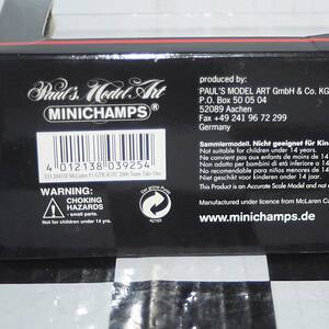 Minichamps mclaren f1 gtr jgtc 2000 1:43 diecast 533 204330 ltd