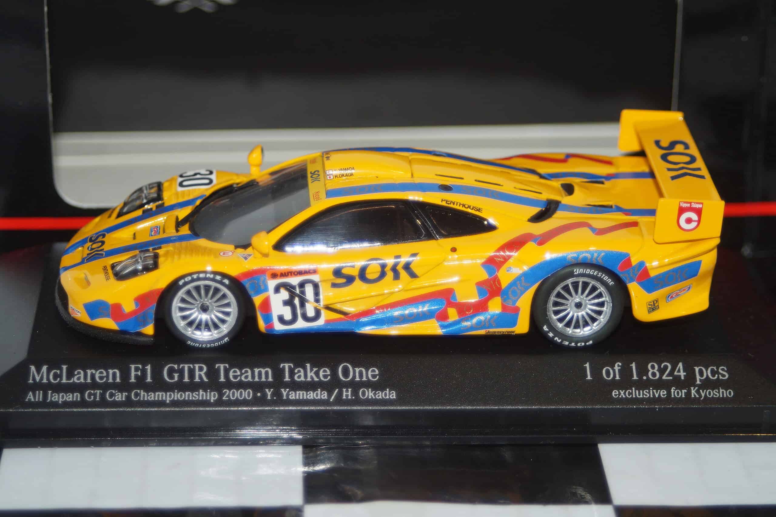 Minichamps mclaren f1 gtr jgtc 2000 1:43 diecast 533 204330 ltd