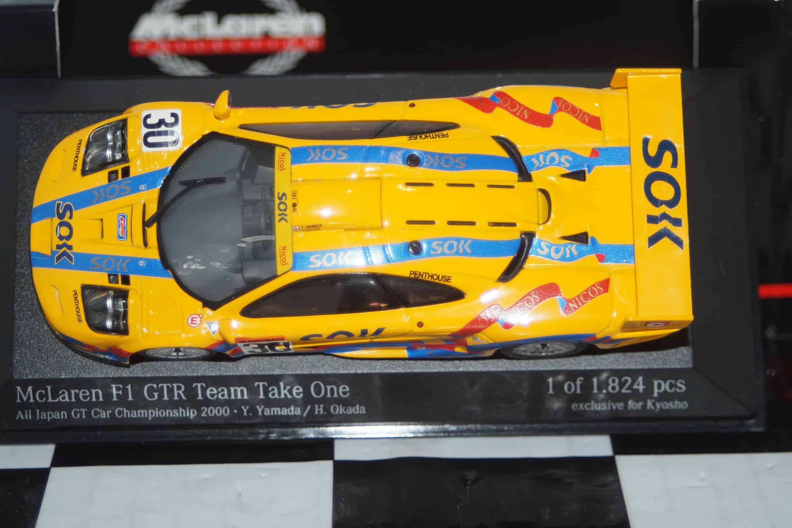 Minichamps mclaren f1 gtr jgtc 2000 1:43 diecast 533 204330 ltd