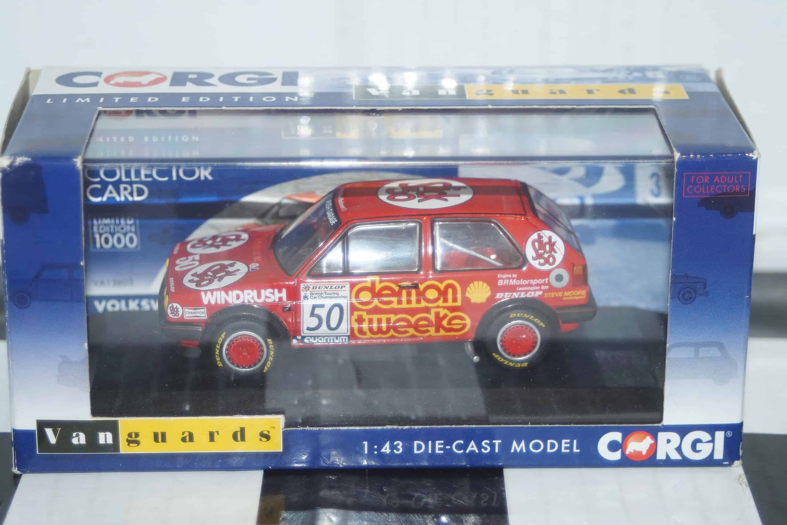 Vanguards volkswagen golf mk2 gti btcc va13603 1:43 scale