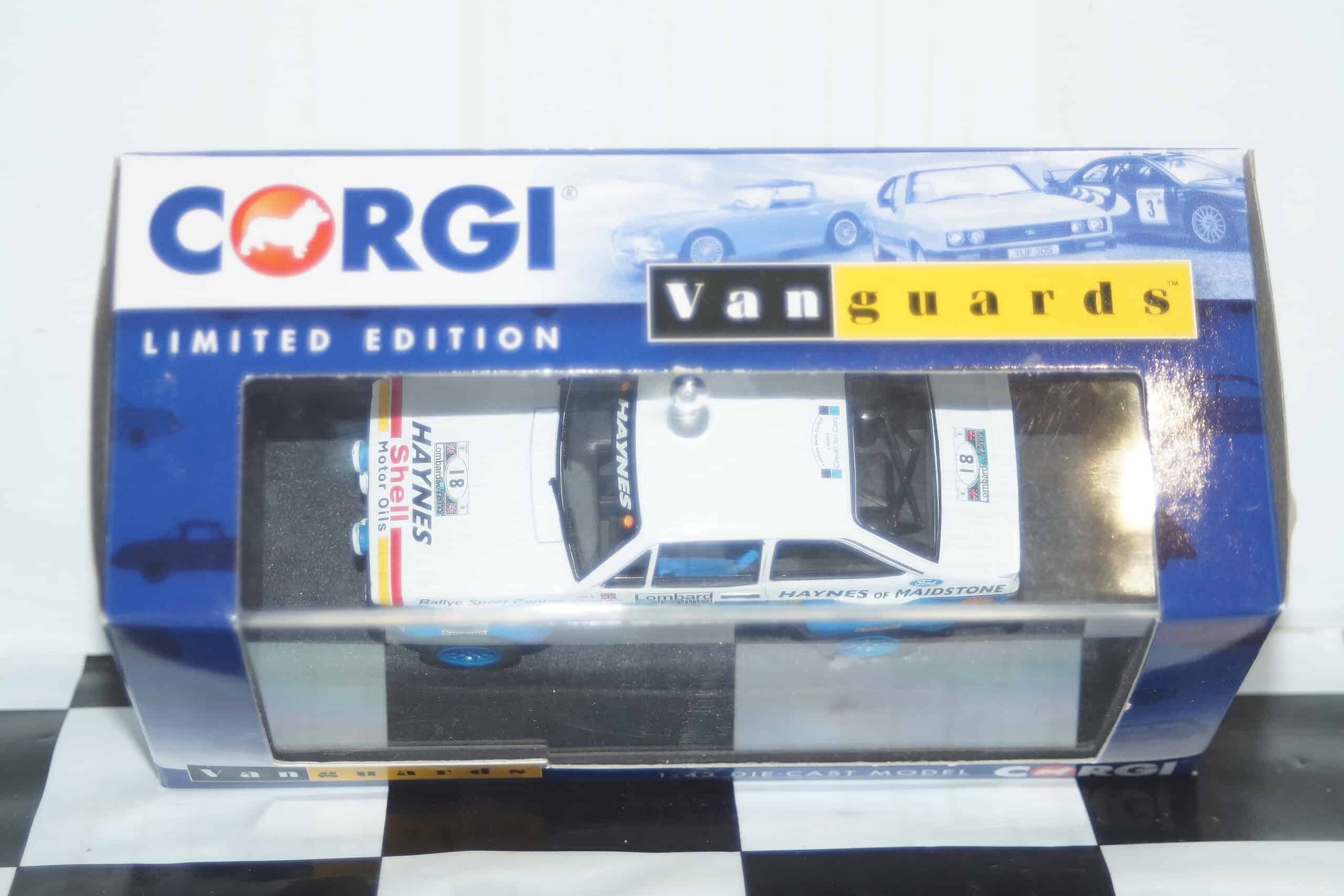 Corgi vanguards ford escort mk2 rs1800 1979 lombard rally va12610 1:43