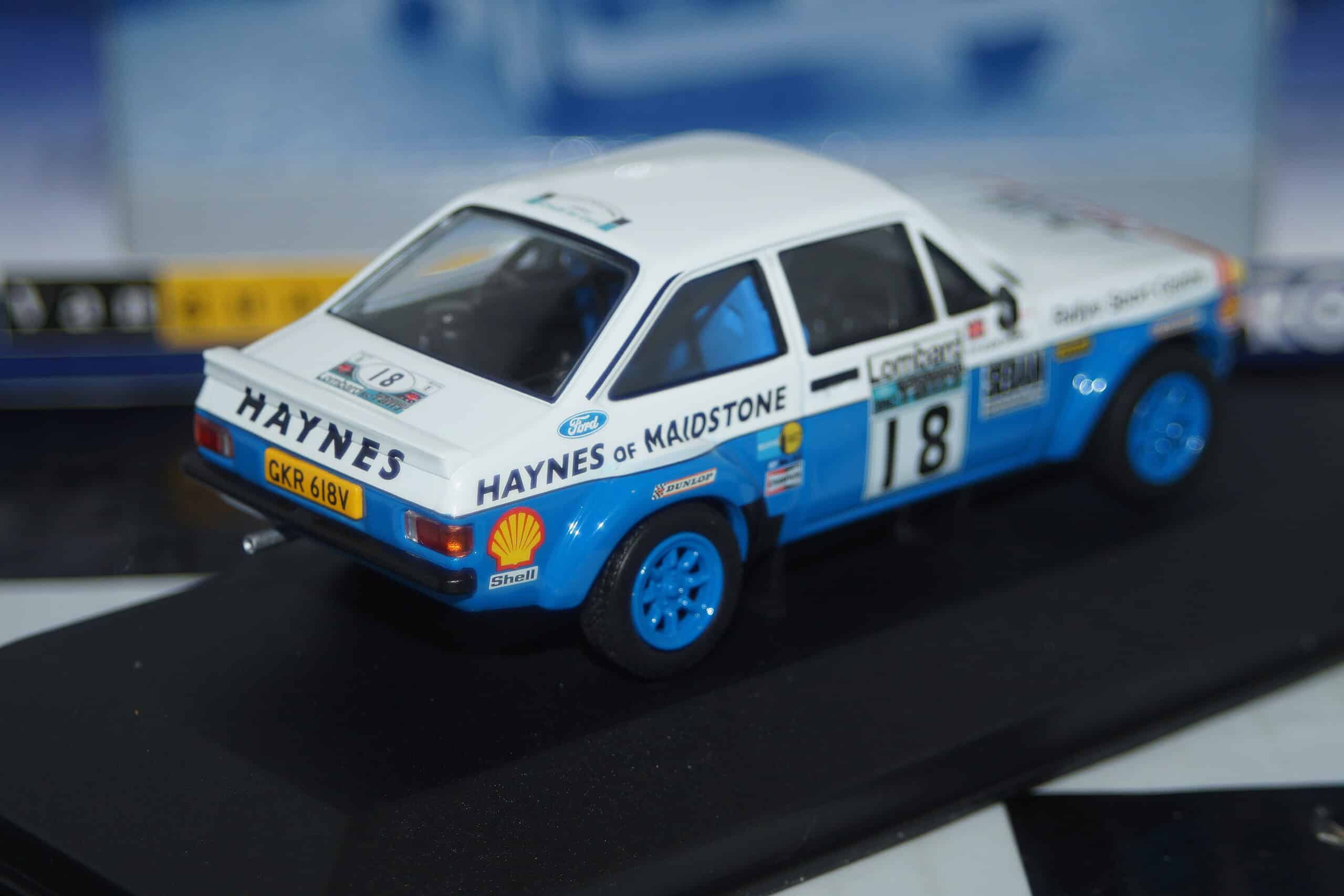 Corgi vanguards ford escort mk2 rs1800 1979 lombard rally va12610 1:43