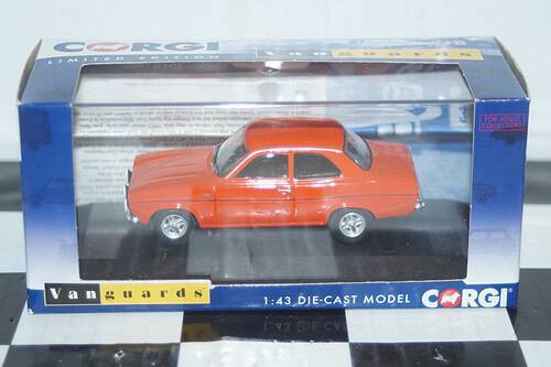 Corgi vanguards ford escort mk1 mexico red ref  va09523 1:43