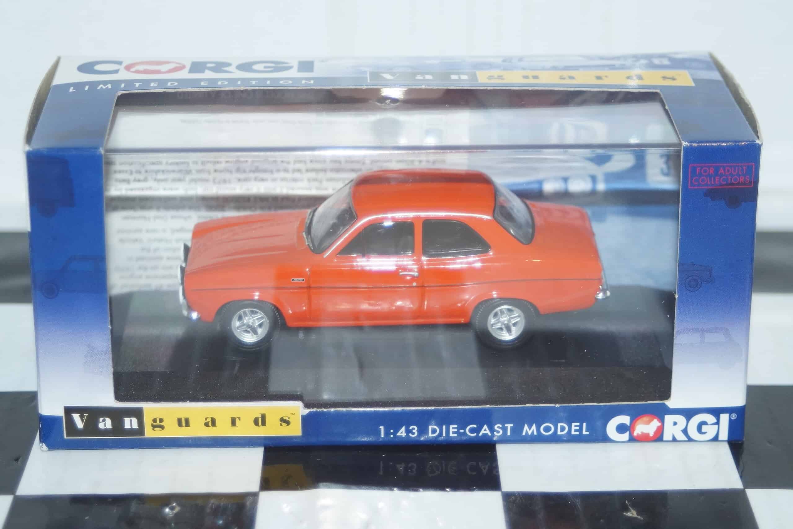 Corgi vanguards ford escort mk1 mexico red ref  va09523 1:43