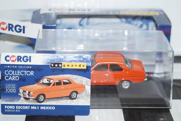Corgi vanguards ford escort mk1 mexico red ref  va09523 1:43