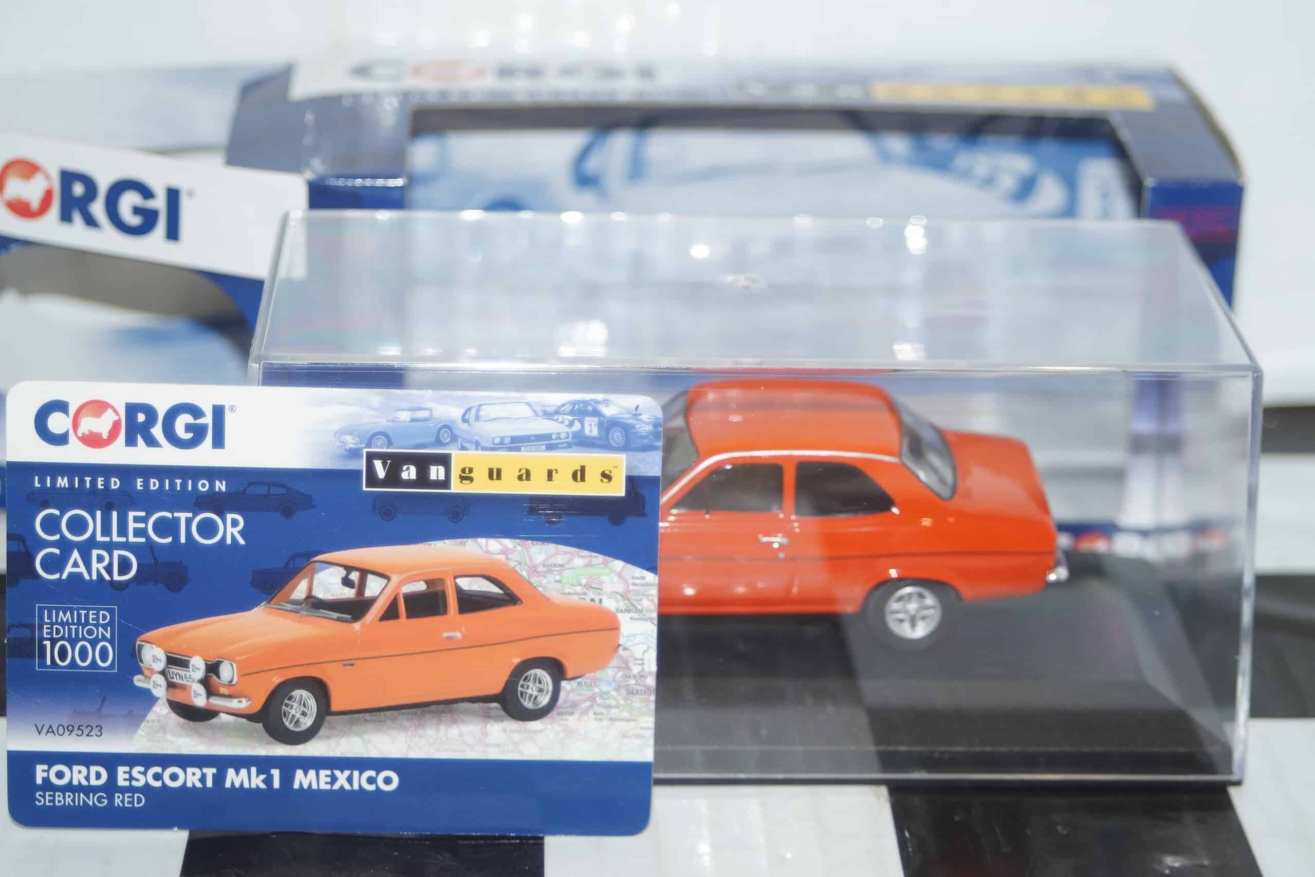 Corgi vanguards ford escort mk1 mexico red ref  va09523 1:43
