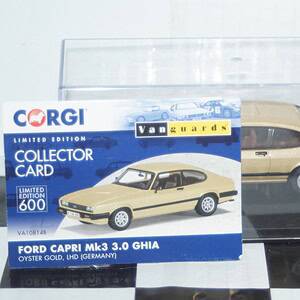 Vanguards ford capri mk3 3.0 ghia oyster gold 1/43 va10814b