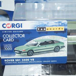 Corgi vanguards rover sd1 3500 v8 vp green va09012 1:43