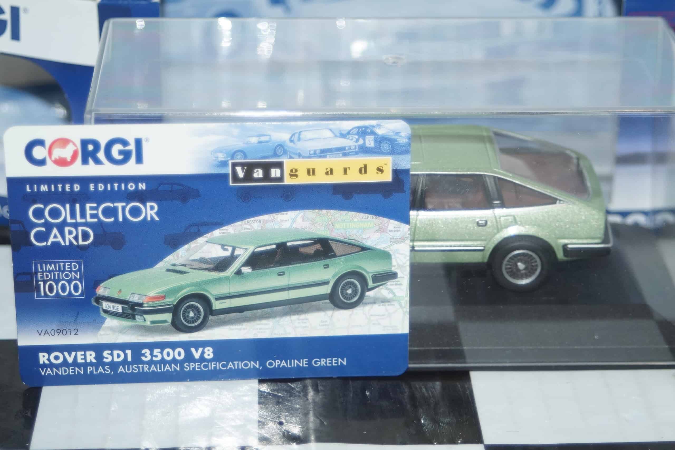 Corgi vanguards rover sd1 3500 v8 vp green va09012 1:43